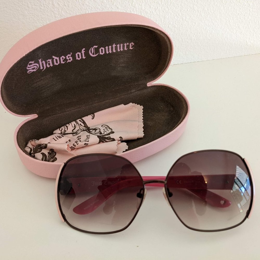 JUICY COUTURE Squire Pink Sunglasses with brown gradient lens